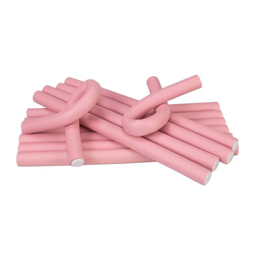 Bendy Hair Rollers Pink 12pc