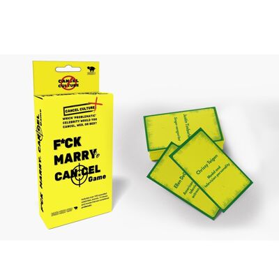 F*ck Marry Cancel Adult Party Game I Funny Christmas Birthday Gift I Hilarious Drinking Game I Cancel Culture Game