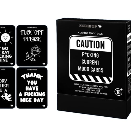 F*cking Current Mood Deck I Adult Sweary Affirmation cards I Mindfulness I Wellness Cards I Rude Daily Affirmations