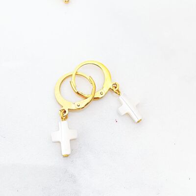 Celestial Cross Earrings