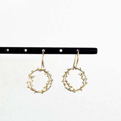 Olympic laurel earrings