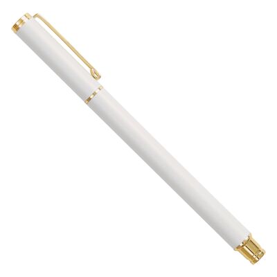 Metal rollerball pen white: essentials 1