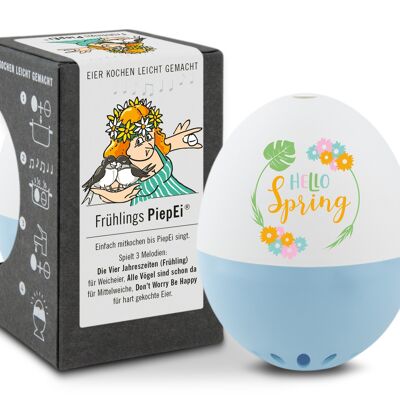Spring Beep Egg - light blue / intelligent egg timer
