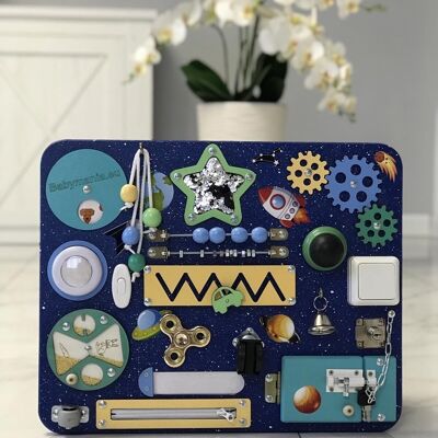 Babymania Montessori Sensory Panel Galaxy B Activity Board