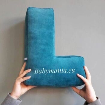 Coussin décoratif lettre Babymania 8