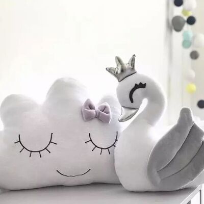 Coussin décoratif nuage avec chapeau Babymania