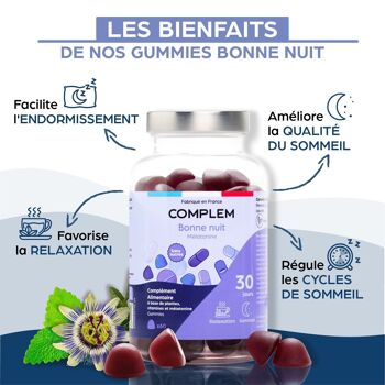 Complément alimentaire - GUUMIES - Bonne nuit - vendu par 6 2