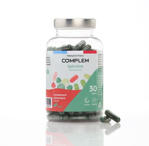 Complément alimentaire - GÉLULES - Spiruline bio - vendu par 6