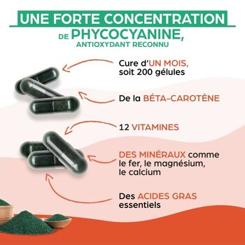 Complément alimentaire - GÉLULES - Spiruline bio - vendu par 6 4