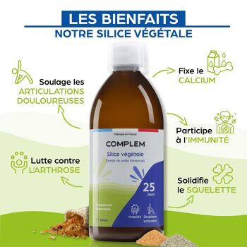 Complément alimentaire  - FLACON DE LIQUIDES - Silice - vendu par 15 2