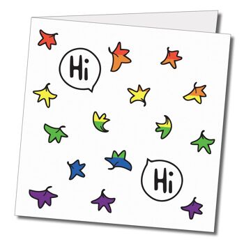 Salut Salut Heartstopper Carte de voeux. Carte LGBTQ+. 2