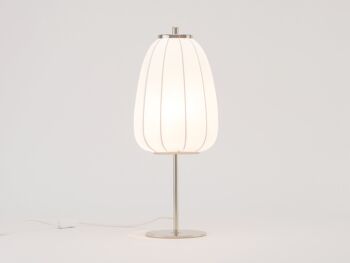 Lampe de table blanche en tissu doux 1
