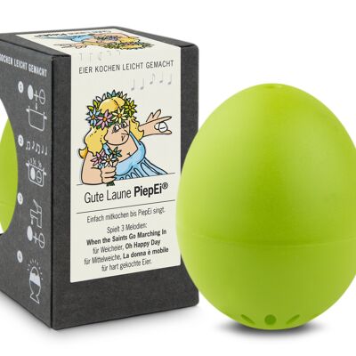 Huevo de pitido de buen humor verde claro / temporizador de huevo inteligente