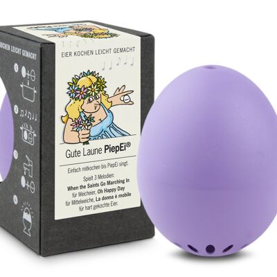 Huevo de pitido de buen humor morado / temporizador de huevo inteligente