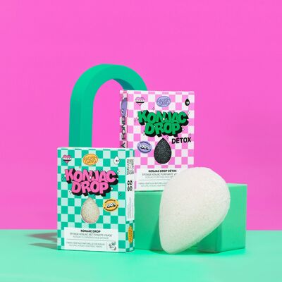 KONJAC DROP PURE - Konjac facial sponge