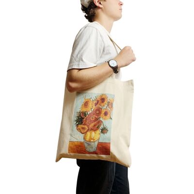 Van Gogh Sunflower Tote Bag Vintage Art Flower Estampado floral