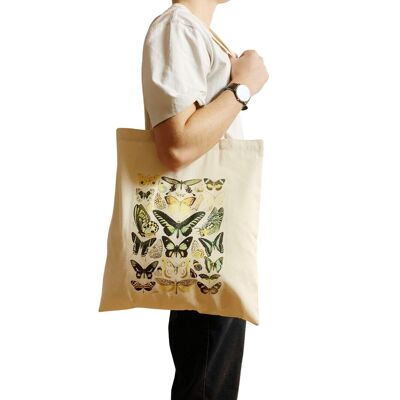 Adolphe Millot Butterfly Tote Bag Histoire Naturelle Botanique