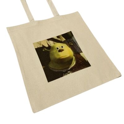 Divertido y confundido Shrek Meme Tote Bag Clásico Meme Bag Inspirado