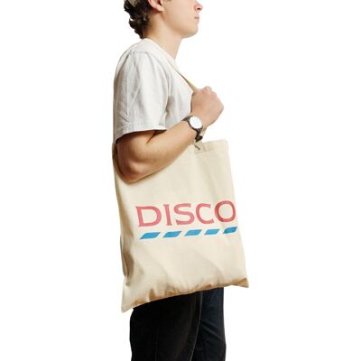 Disco-Einkaufstasche Parodie-Logo von Tesco UK Lustige Witz-Geschenktasche