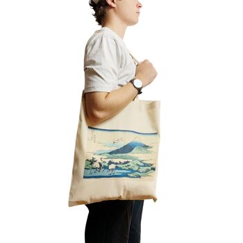 Umezawa dans la province de Sagami Tote Bag Grande Vague de Kanagawa 3