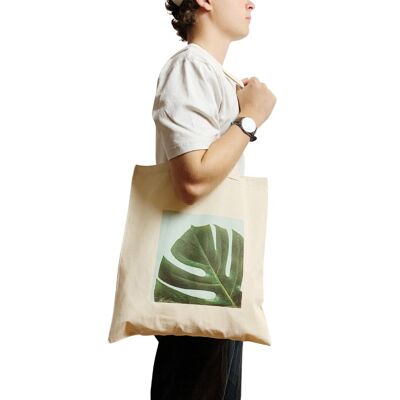 House Plant Tote Bag Print of Monstera Deliciosa Species