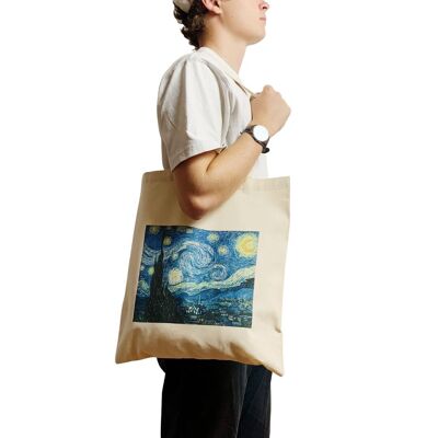 Starry Night by Vincent Van Gogh Canvas Tote Bag