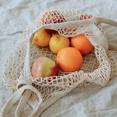 Handmade Organic Cotton Premium Net Tote Bag