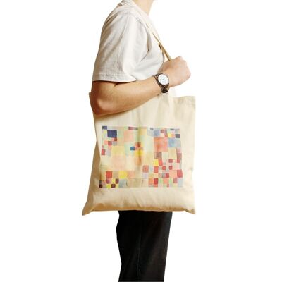 Paul Klee Tote Bag Abstract Art Flora on Sand Famous Vintage