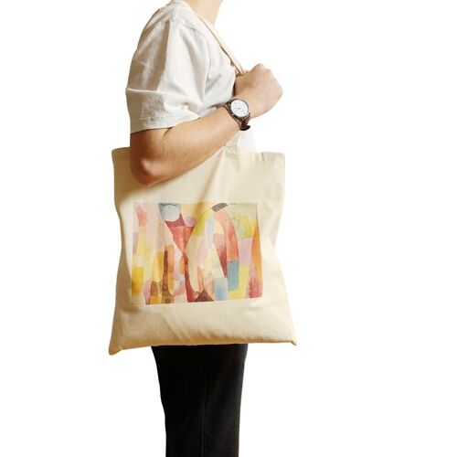 Paul Klee Movement of Vaulted Chambers Tote Bag Vintage Abst