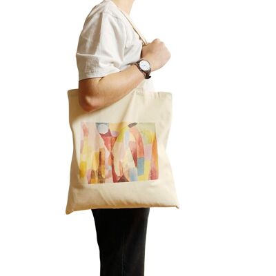 Paul Klee Movimento delle camere a volta Borsa tote Vintage Abst