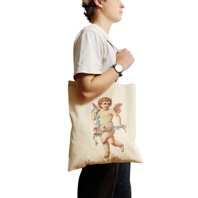 Baby Angel Cherub Tote Bag Romanticismo estetico minimalista