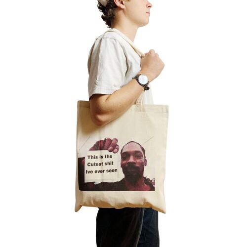 Snoop Dogg The Cutest Funny Meme Canvas Tote Bag