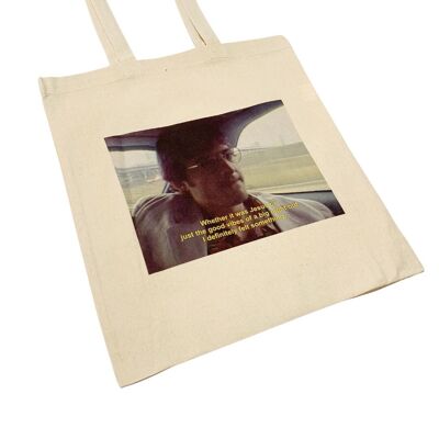 Louis Theroux Nigh Out Jesus Vibes Funny Tote Bag Années 90 Y2K