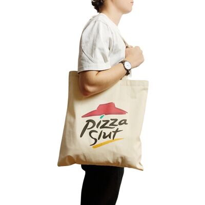 Pizza Hut Pizza Slut Funny Joke Brand Canvas Tote Bag