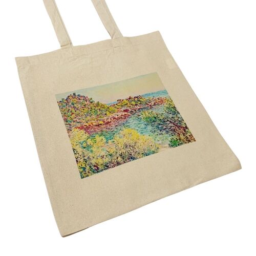 Claude Monet Tote Bag 'Landscape Near Montecarlo'