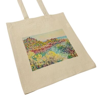 Claude Monet Tote Bag 'Paysage près de Montecarlo'