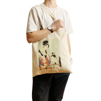 Utamaro Portrait de Naniwaya Okita Tote Bag Vintage Art Clas 3
