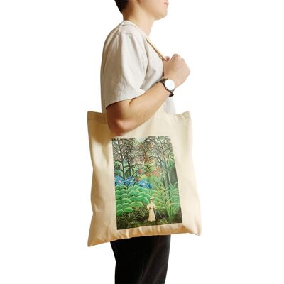 Rousseau Tropical Jungle Tote Bag Vintage Art Print 'Femme i