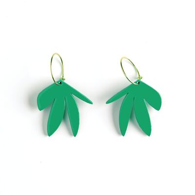 FRANCE Jade Green earrings