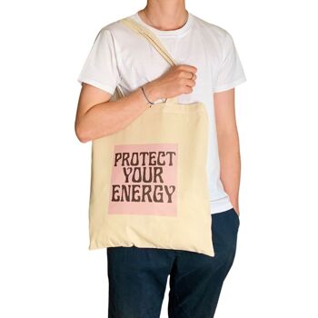 Protégez votre sac fourre-tout énergétique Slogan Print Cosmic Zodiac Bag 4