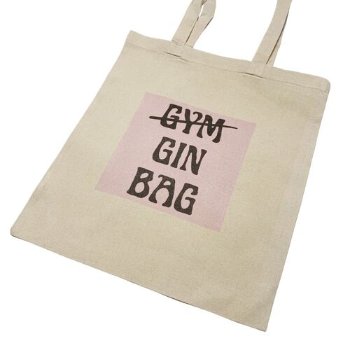 Gin Tote Bag Gym Gin Funny Tote Bag Print