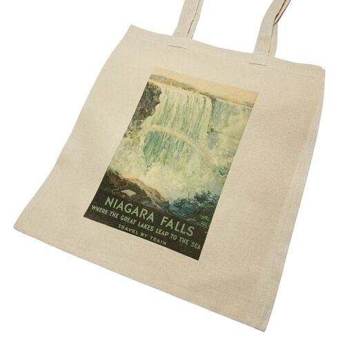 Niagara Falls Travel Poster Tote Bag Vintage Art Aesthetic