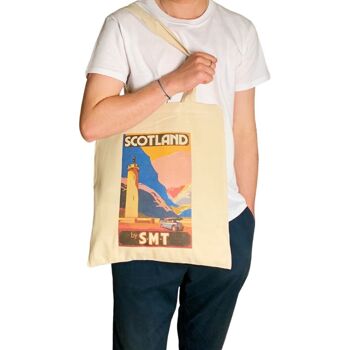 Affiche de voyage en Écosse, sac fourre-tout d'art Vintage, sac d'art écossais 4