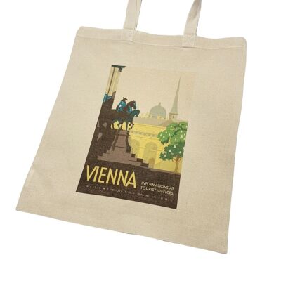 Vienna Vintage Travel Poster Art Tote Bag Estetica Austria