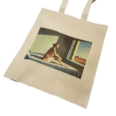 Edward Hopper Lady in Pink Vintage Art Tote Bolsa Estética