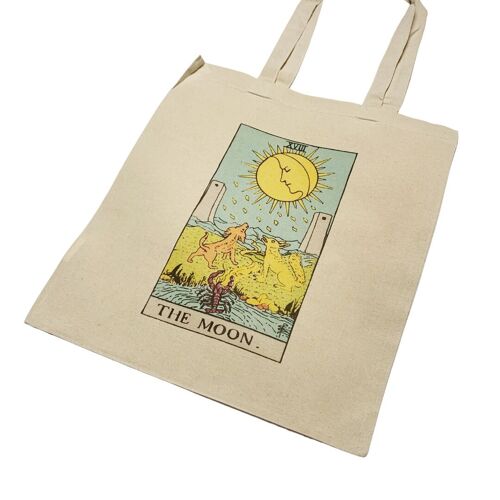 The Moon Zodiac Star Sign Tote Bag Vintage Zodiac Art