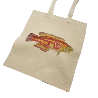 Borsa tote con pesce del Pacifico del Sud di Frank Edward Clark