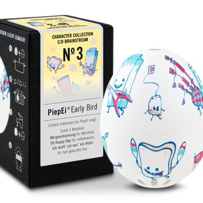 PiepEi Early Bird / Collection de personnages / No.3 / Minuteur d'oeufs intelligent