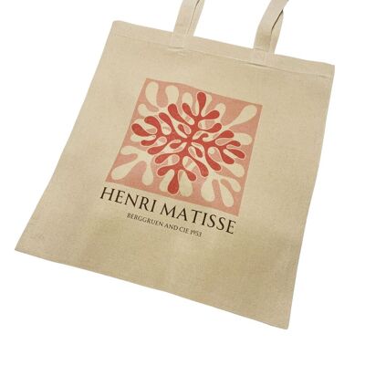 Tote Bag Rose Matisse Papiers Découpés, Berggruen et Cie