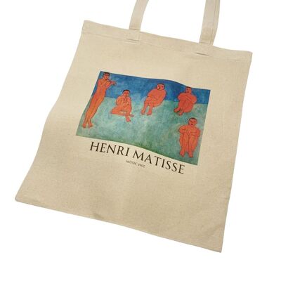 Henri Matisse Music (1907) Abstrakte Kunst-Einkaufstasche mit Titel
